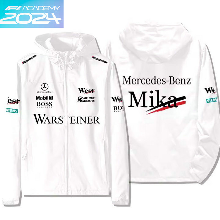 2024 Veste Mercedes-Benz Mika Hakkinen Capuche Coupe-vent Homme